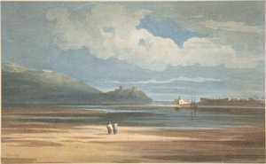Harlech Castle über den Traeth Mawr von John Varley