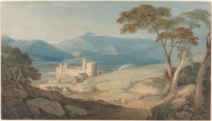 Schloss Harlech und Snowdon