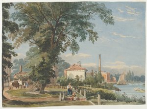 Auf der Themse bei Hammersmith von John Varley