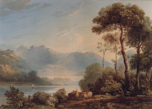 Blick von der Grange Bridge, Borrowdale von John Varley