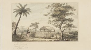 45: Ansicht eines Grabes, aus einer Serie von Aquarellen, die Captain Cooks letzte Reise illustrieren, ca. 1773-84 von John Webber