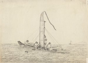 Ein Segelkanu von Otaheite von John Webber
