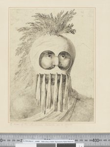 F.38 Ein Mann der Sandwichinseln in einer Maske, ca. 1773-84 von John Webber