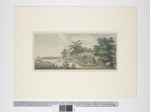 F.3 Eine Ansicht in Anamooka, um 1773-84 (Aquarell & Druckstiche)