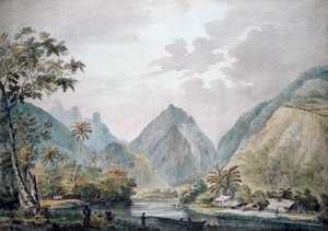 Blick auf das Vaitepiha-Tal, Tahiti, 1777