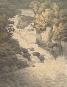 Wasserfall des Aray bei Inveraray, Schottland, 30. Juni 1791 von John White Abbott