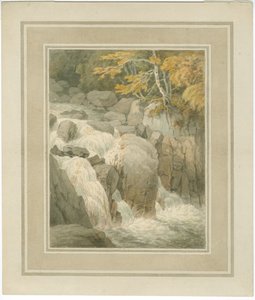 Fall des Braan von der Hermitage in Dunkeld