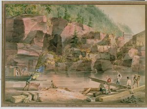 Erie-Kanal, NY, 1831 von John William Hill