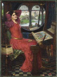Ich bin halb krank von Schatten, sagte die Dame von Shalott, 1915 von John William Waterhouse