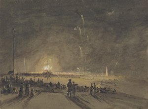 Ein Feuerwerk von John Wilson Carmichael