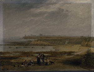 Cullercoats Blick auf Tynemouth - Ebbe von John Wilson Carmichael