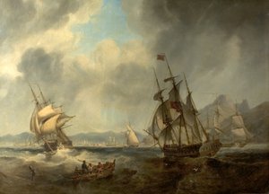 Szene im Mittelmeer, 1842
