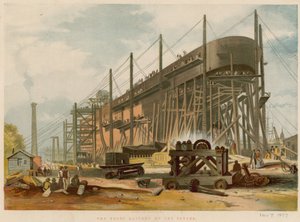 Die Great Eastern auf den Stocks