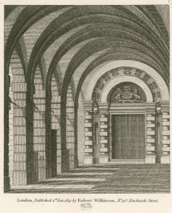 Der ursprüngliche Eingang vom Piazza zum ehemaligen Covent Garden Theatre, London von John Winston