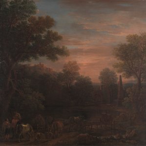 Klassische Landschaft: Abend