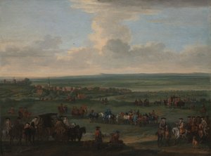 Georg I. in Newmarket, 4. oder 5. Oktober 1717 von John Wootton