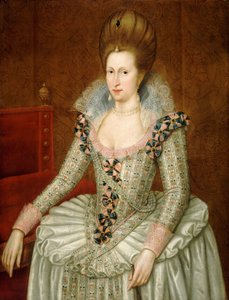 Anne von Dänemark von John de (attr.to) Critz