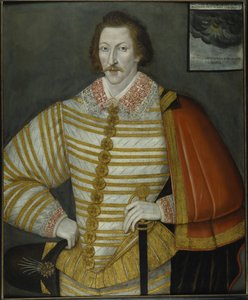 Porträt von Thomas Cavendish, der Weltumsegler von John the Younger (attr.to) Bettes