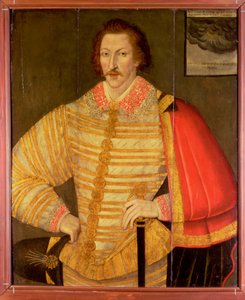 Porträt eines Gentlemans, vermutlich der englische Navigator Thomas Cavendish