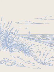 Ruhige Küstenszene