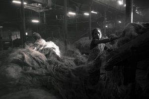 Jutefabrik, Kolkata, Indien von Jon Nicholson