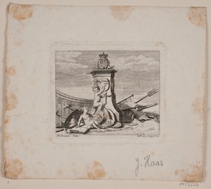 Vignette mit zwei Genien von Jonas Haas