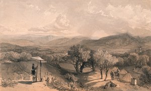 Das Tal von Baidar, von der Rückseite der Petroski-Villa, Blick nach Osten, 1856 von Jonathan Needham