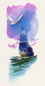 Illustration zu Gullivers Reisen, Roman von Jonathan Swift von Jonathan Swift