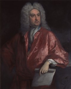 Sir John Vanbrugh, Clarenceux King of Arms von Jonathan the Elder Richardson