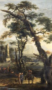 Landschaft mit Bettlern