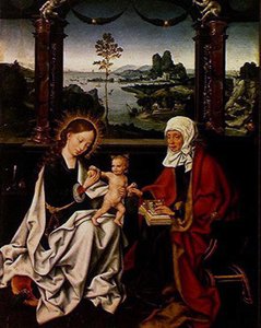 Madonna mit Kind und St. Anna von Joos van Cleve