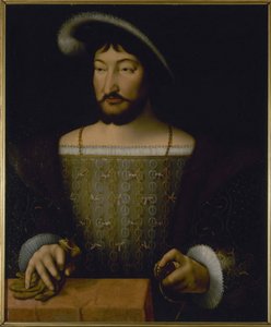 Porträt von François I., König von Frankreich von Joos van Cleve