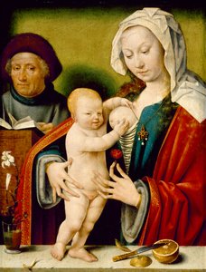 Die Heilige Familie von Joos van and workshop Cleve