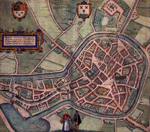 Karte von Bergen op Zoom, aus 