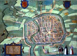 Karte von Haarlem, aus 