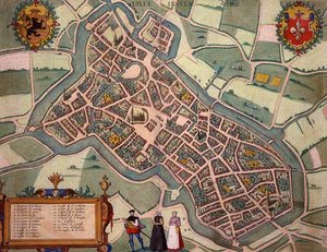 Karte von Lille, aus 