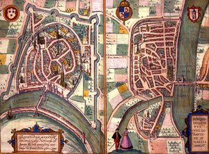 Karten von Grenoble und Romans-sur-Isere, aus 