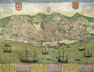 Karte von Lissabon, aus 