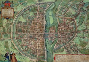 Karte von Paris, aus 