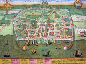 Karte von Visby, aus 