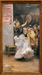 Tanz Bulería (Flamenco) - Gemälde von José García Ramos (1852-1912)