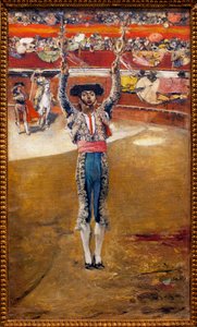 Das Hissen der Banner - Gemälde von Jose Garcia Ramos (1852-1912) - Museum der Schönen Künste von Sevilla, Spanien
