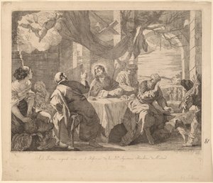 Das Abendmahl in Emmaus von José del Castillo, after Mateo Cerezo the younger
