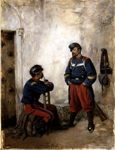 Zwei Soldaten von Jose Benlliure y Gil