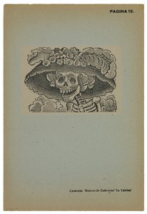 Calavera de la Catrina, ca. 1910, gedruckt 1943