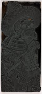 Druckblock für Calavera der Massen, Nr. 2 von José Guadalupe Posada
