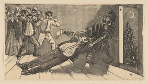 Die Erscheinung des Geistes von Don Juan Manuel an Pachita la Alfajorera von José Guadalupe Posada