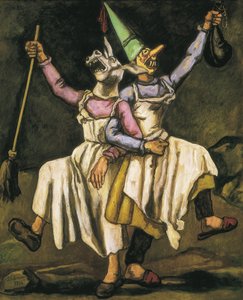 GUTIERREZ SOLANA, Jose (1886-1945). Masken tanzen Arm in Arm. 1938. Öl auf Leinwand. SPANIEN. MADRID (AUTONOME GEMEINSCHAFT). Madrid. Mapfre Vida Kulturstiftung