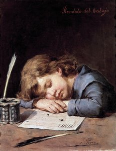 Von der Arbeit besiegt, ca. 1876-1900
