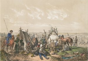 Eine Szene aus dem Unabhängigkeitskrieg in Ungarn 1849, ca. 1849